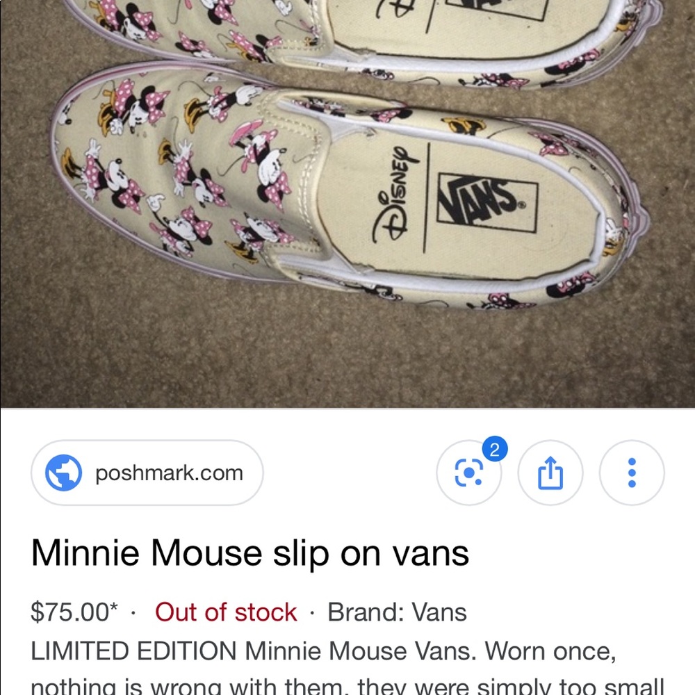 Vans Slip-On Minnie Mouse